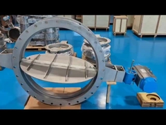 Van ống thép không gỉ để kiểm soát khí khói nhiệt độ cao trong ống đường kính lớn