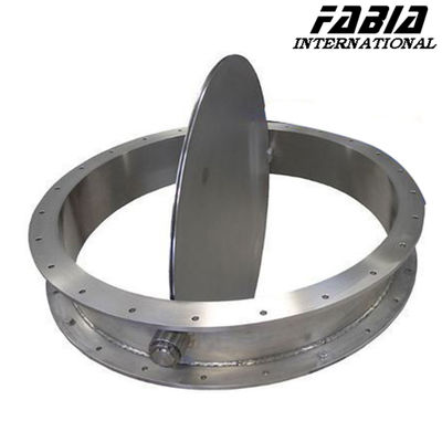 200mm 150mm 110mm Stainless Steel Flanged Ventilation Butterfly Valve cho đường dây nước