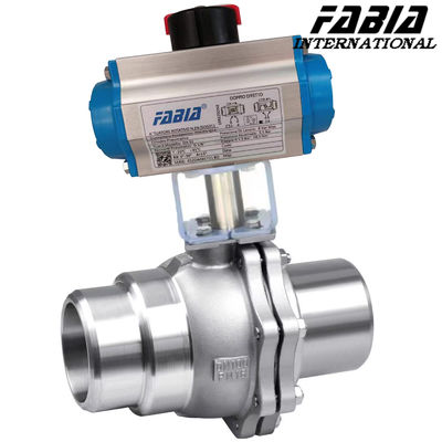 Pneumatic áp suất cao van quả bóng hai mảnh thép không gỉ van quả bóng công nghiệp
