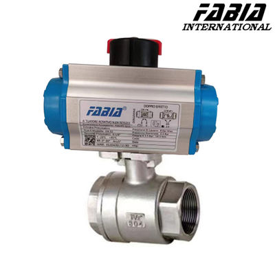 1/4 inch 1 inch Pneumatic áp suất cao 2 phần van quả bóng với răng bên trong