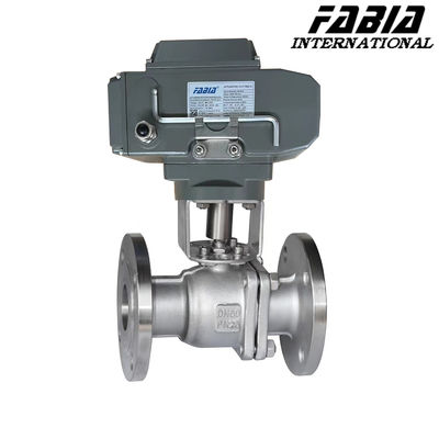 Metal áp suất cao van bóng điện hai chiều van bóng flange