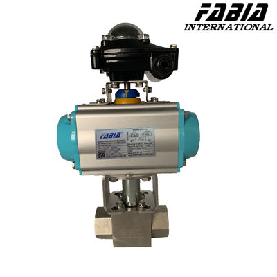 Pneumatic Ultra High Pressure Ball Valve Nội dây ba chiều