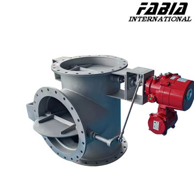 Máy phun điều khiển ba chiều điện Flange thép không gỉ Ventilated Butterfly Valve