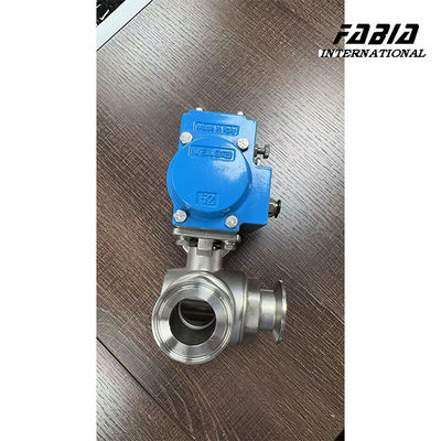 Van bi ba ngã khí nén bằng thép không gỉ loại L để lắp đặt nhanh kích thước KF50