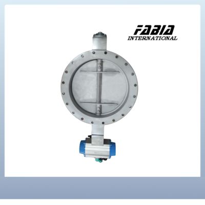 Pneumatic điều chỉnh Flange Butterfly Valve Dễ sử dụng Phạm vi sử dụng rộng