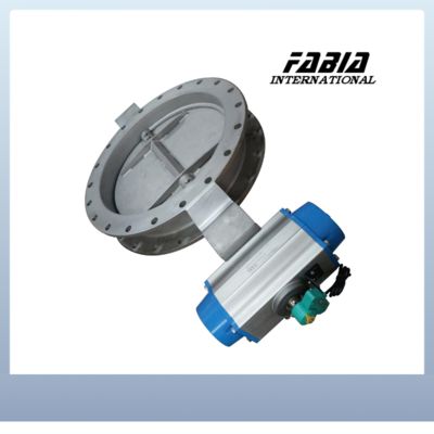 Pneumatic Regulating Flange Butterfly Valve  Easy to operate Wide range of use